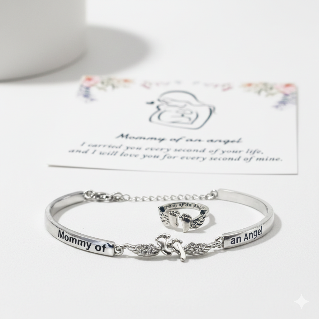 EVERSTILL Angel’s Embrace Memorial Ring