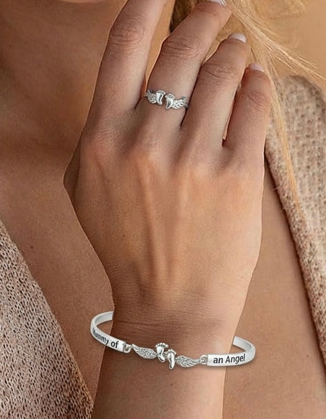 EVERSTILL Angel’s Embrace Memorial Ring