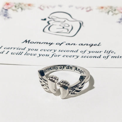 EVERSTILL Angel’s Embrace Memorial Ring – A Timeless Tribute of Love